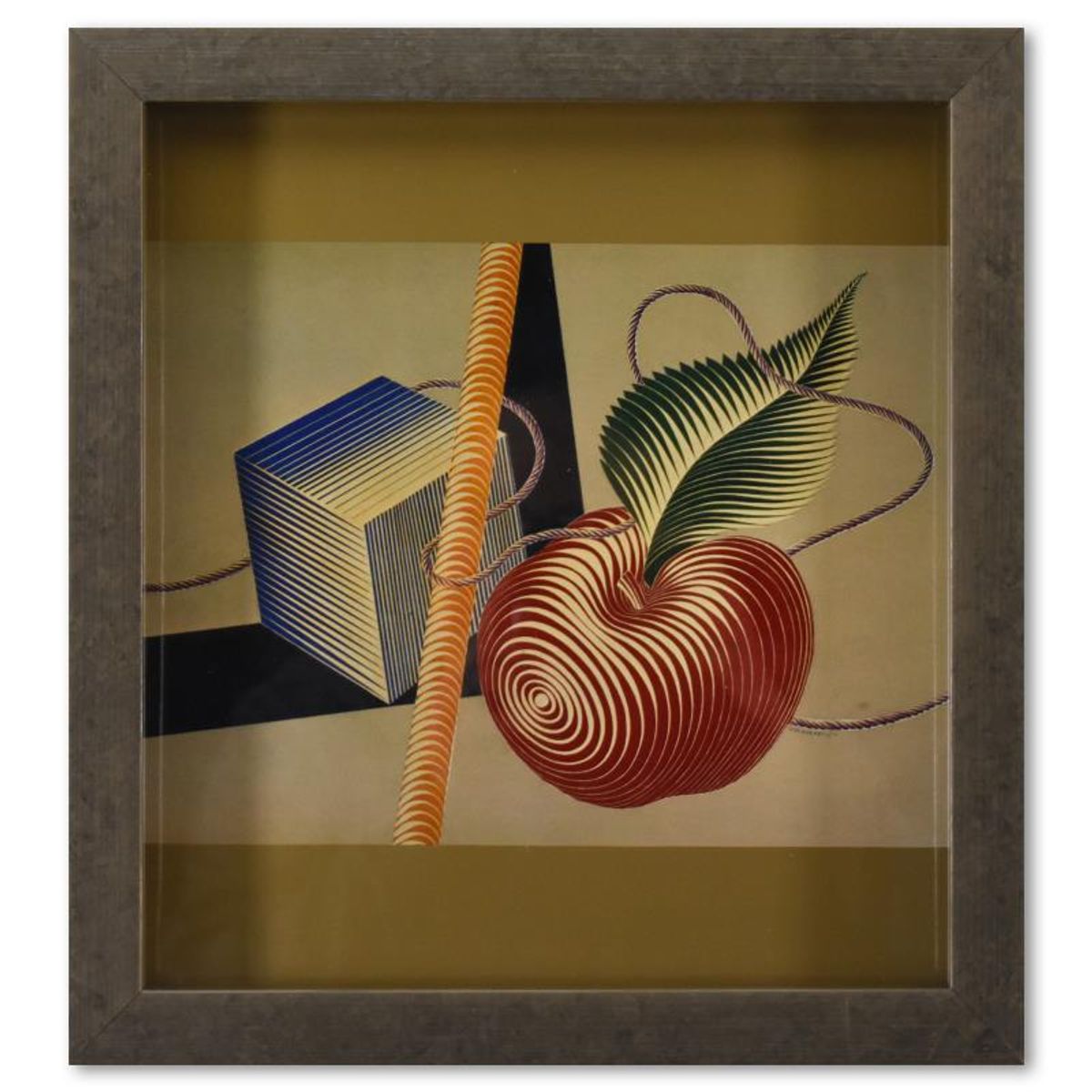 Victor Vasarely (1908-1997), "Etude Lineaire de la serie Graphismes 3" Framed 1977 Heliogravure Print with Letter of Authenticity