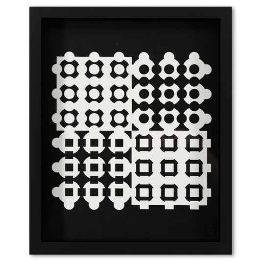 Victor Vasarely (1908-1997), "Helion de la serie Corpusculaires" Framed 1973 Heliogravure Print with Letter of Authenticity
