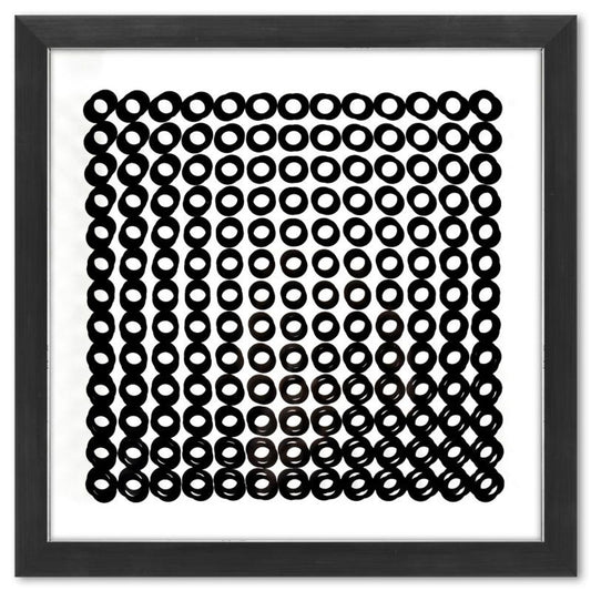 Victor Vasarely (1908-1997), "Trois Dimensions Optique de la serie Cinetiques" Framed 1973 Dimensional Art with Letter of Authenticity