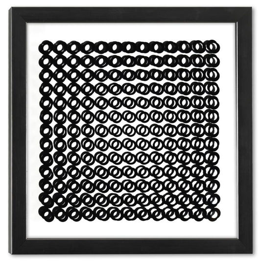 Victor Vasarely (1908-1997), "Trois Dimensions Optique de la serie Cinetiques" Framed 1973 Dimensional Art with Letter of Authenticity