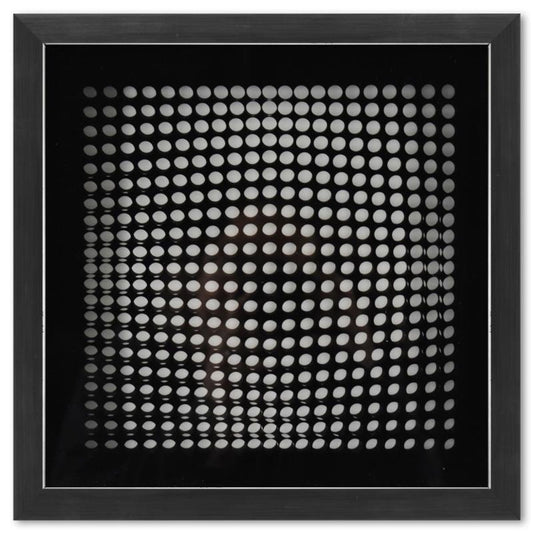 Victor Vasarely (1908-1997), "Trois Dimensions Optique de la serie Cinetiques" Framed 1973 Dimensional Art with Letter of Authenticity