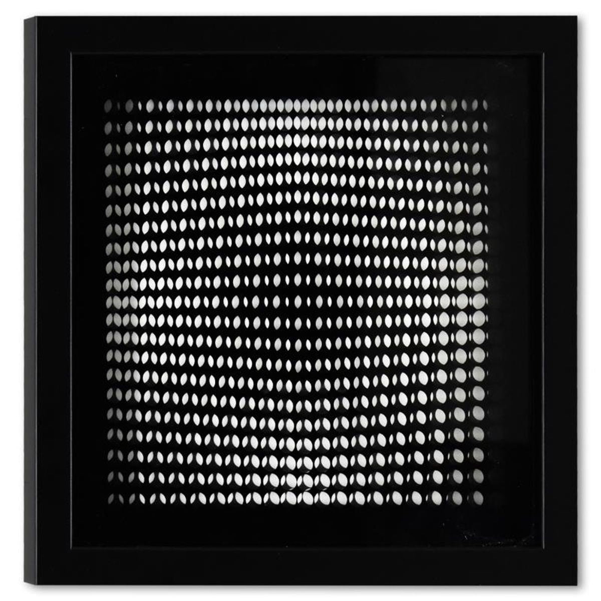 Victor Vasarely (1908-1997), "Trois Dimensions Optique de la serie Cinetiques" Framed 1973 Dimensional Art with Letter of Authenticity