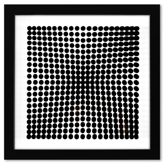 Victor Vasarely (1908-1997), "Trois Dimensions Optique de la serie Cinetiques" Framed 1973 Dimensional Art with Letter of Authenticity