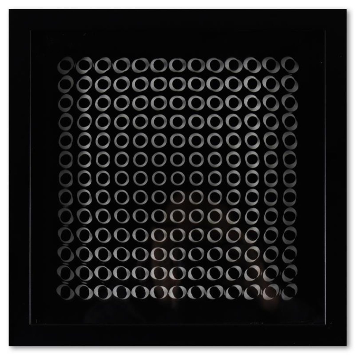 Victor Vasarely (1908-1997), "Trois Dimensions Optique de la serie Cinetiques" Framed 1973 Dimensional Art with Letter of Authenticity
