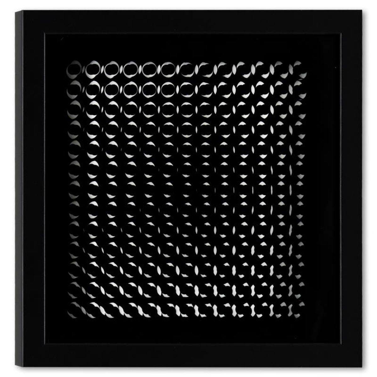 Victor Vasarely (1908-1997), "Trois Dimensions Optique de la serie Cinetiques" Framed 1973 Dimensional Art with Letter of Authenticity