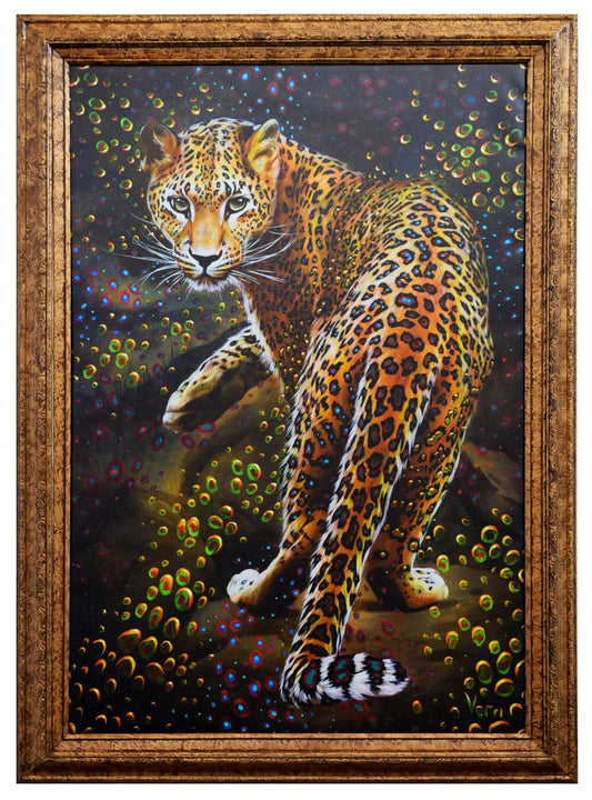 Vera V. Goncharenko- Original Giclee on Canvas "Looking For Food"