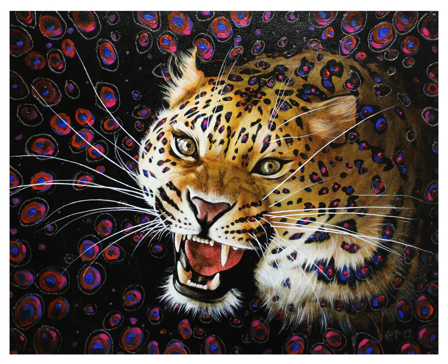 Vera V. Goncharenko- Original Giclee on Canvas "Angry"