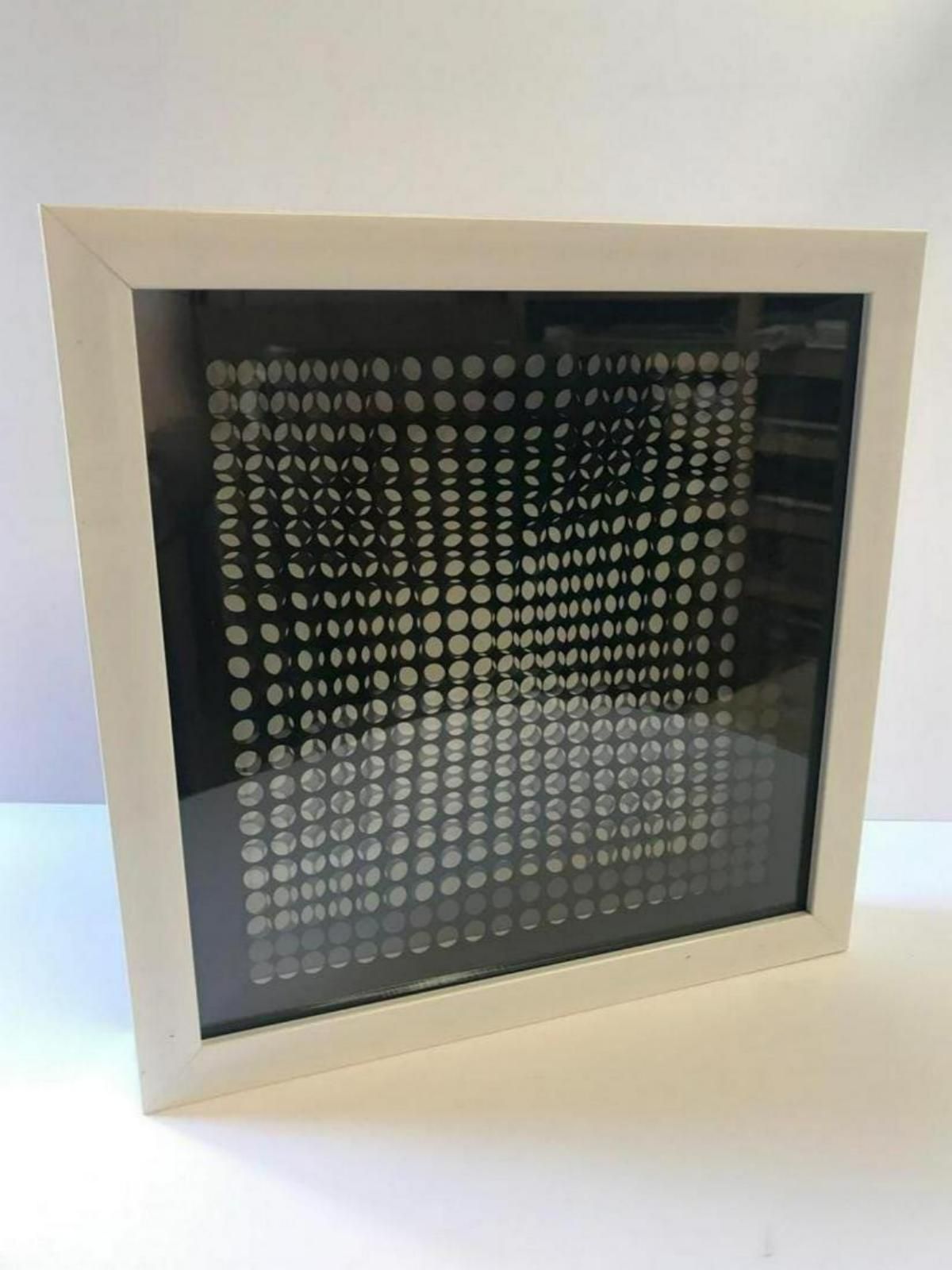 Victor Vasarely- 3D Wall Sculpture/object - Set of 8 "Cinetiques"