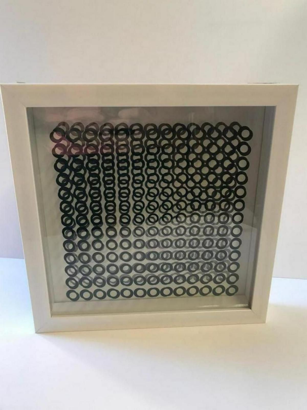 Victor Vasarely- 3D Wall Sculpture/object - Set of 8 "Cinetiques"