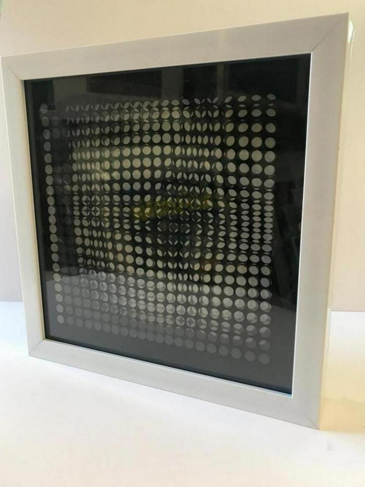 Victor Vasarely- 3D Wall Sculpture/object - Set of 8 "Cinetiques"
