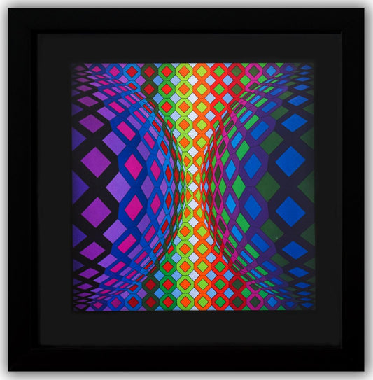 Victor Vasarely- Heliogravure Print "Reech"