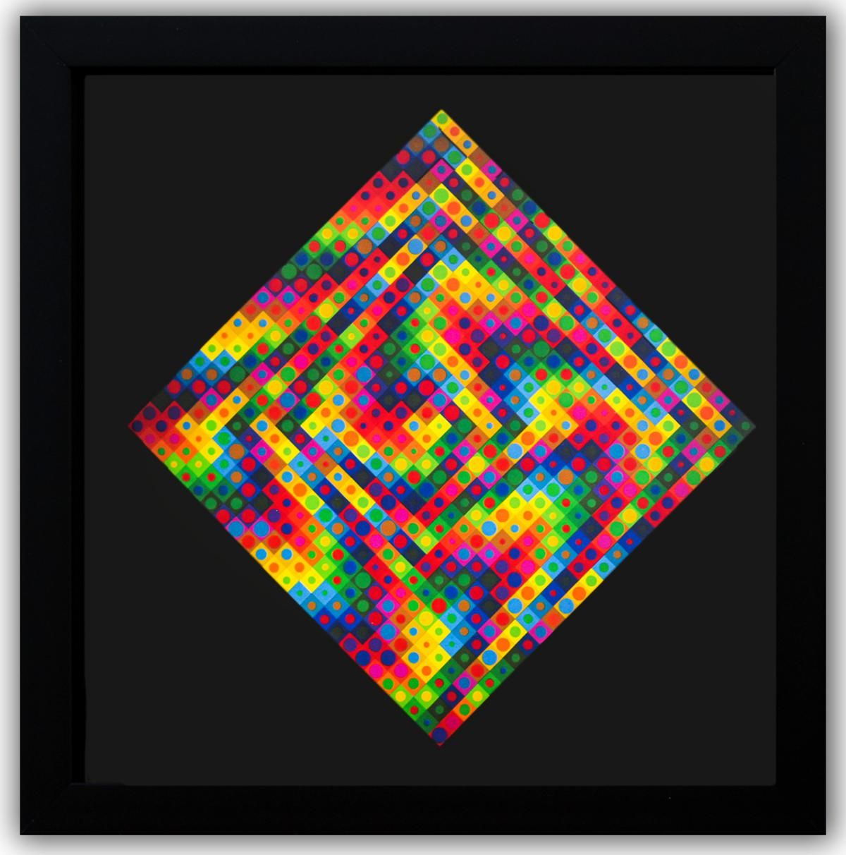Victor Vasarely- Heliogravure Print "Majus"
