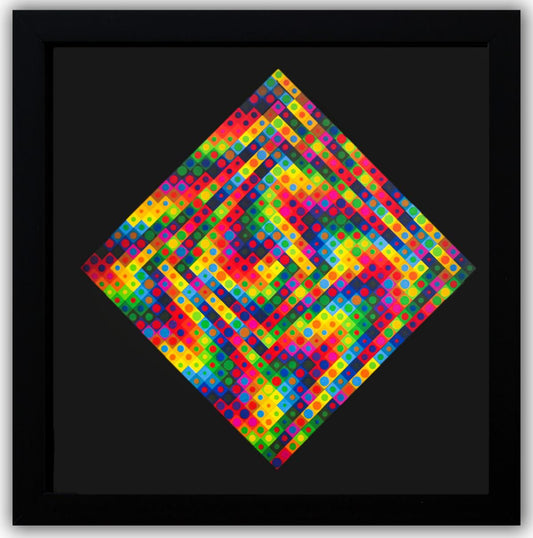 Victor Vasarely- Heliogravure Print "Majus"