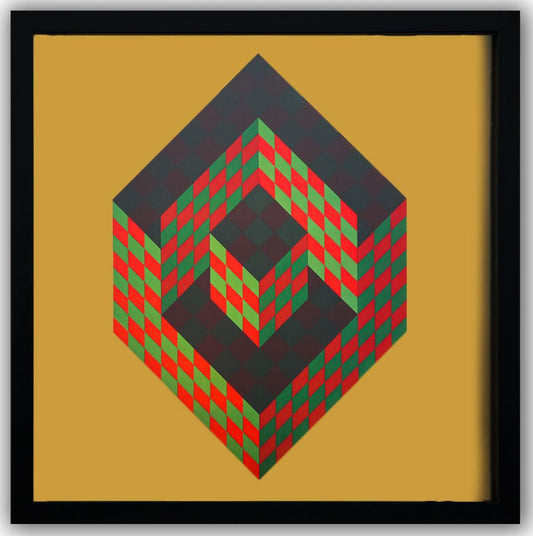 Victor Vasarely- Heliogravure Print "Untitled"