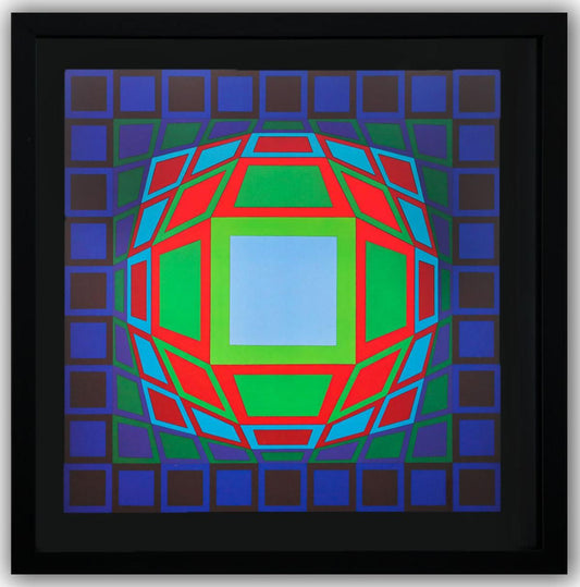 Victor Vasarely- Heliogravure Print "Untitled"