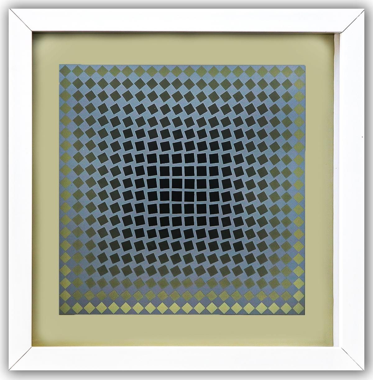 Victor Vasarely- Heliogravure Print "Untitled"