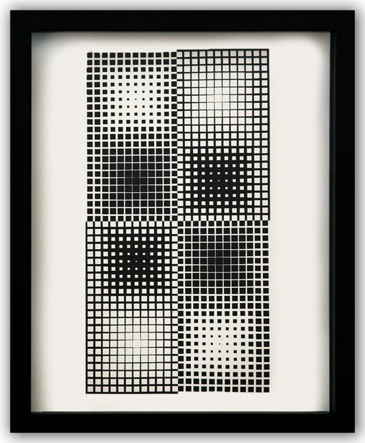 Victor Vasarely- Heliogravure Print "Untitled"
