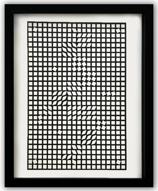 Victor Vasarely- Heliogravure Print "Untitled"