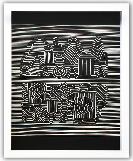 Victor Vasarely- Heliogravure Print "Untitled"