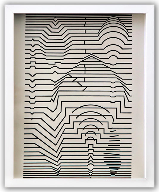 Victor Vasarely- Heliogravure Print "Untitled"