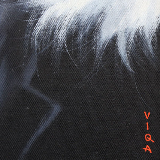 Viqa- Original Oil on Canvas with Collage "Scrooge McDuck Makes Money"