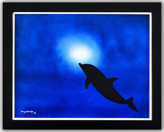 Wyland- Original Painting on Canvas "Dolphin"