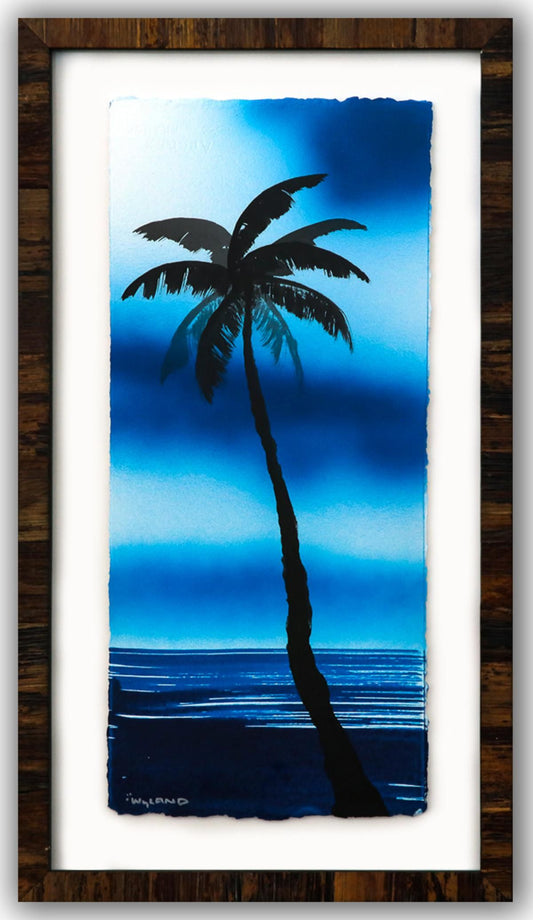 Wyland- Original Watercolor Painting on Deckle Edge Paper "Fluke"