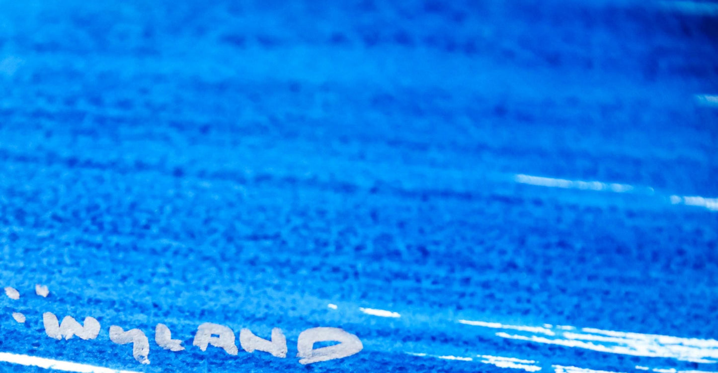 Wyland- Original Watercolor Painting on Deckle Edge Paper "Dolphin"