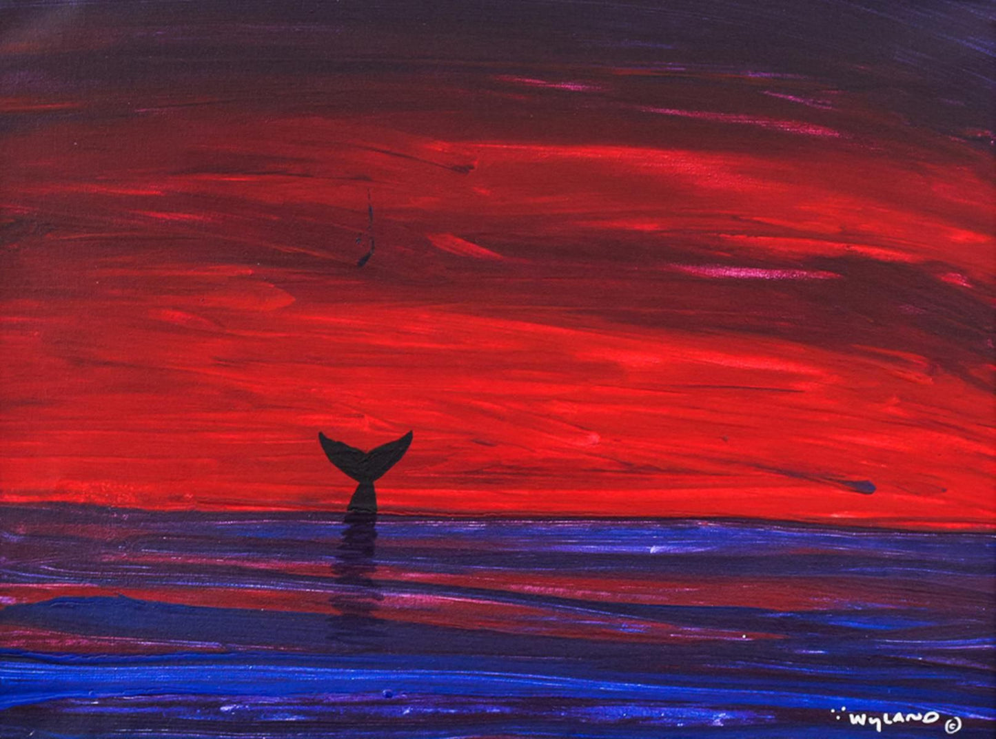 Wyland- Original Painting on Canvas "Water Planet"