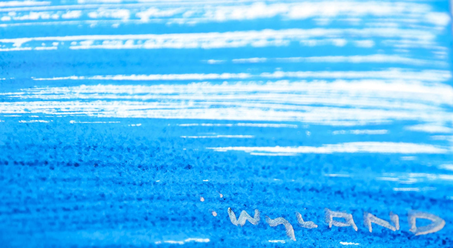 Wyland- Original Watercolor Painting on Deckle Edge Paper "Fluke"