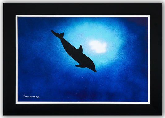 Wyland- Original Painting on Canvas "Dolphin"