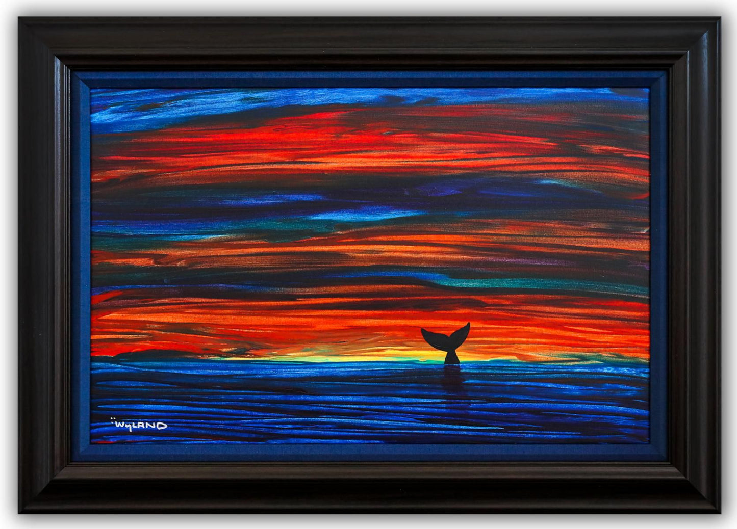 Wyland- Original Painting on Canvas "Breaching Whale"