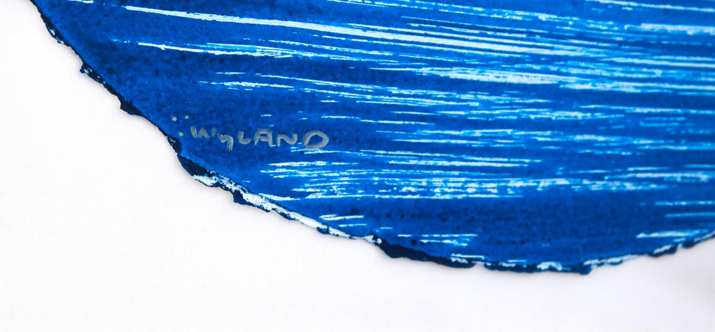 Wyland- Original Watercolor Painting on Deckle Edge Paper "Fluke"