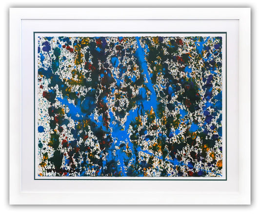 Wyland- Original Watercolor Painting on Deckle Edge Paper "Abstract Drip"