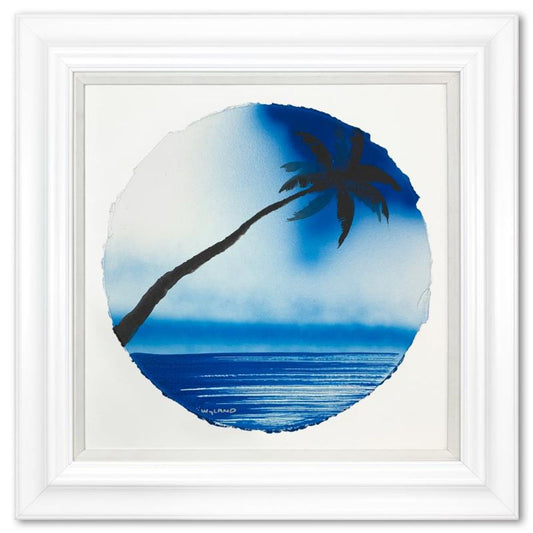 Wyland- Original Watercolor Painting on Deckle Edge Paper "Palm Trees"