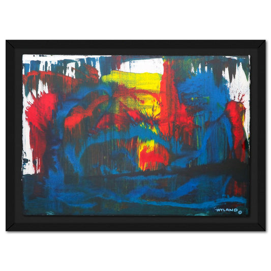 Wyland- Original Watercolor Painting on Deckle Edge Paper "Abstract"