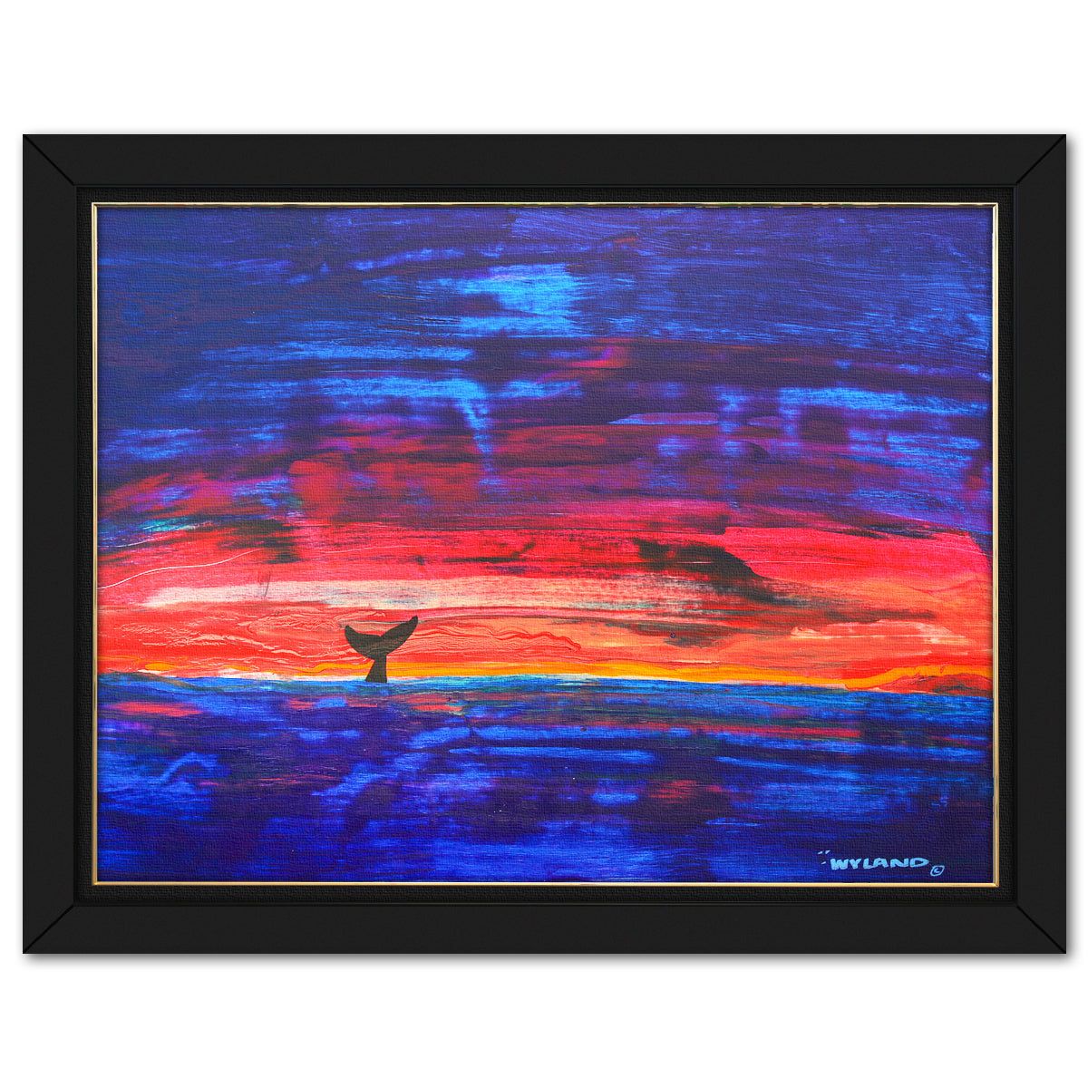 Wyland- Original Painting on Canvas "Abstract"