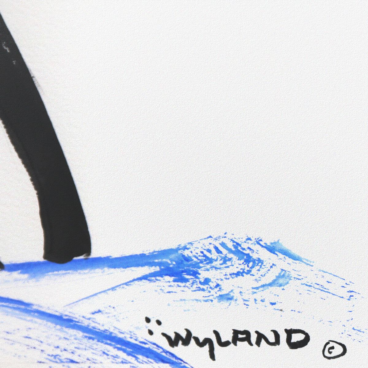 Wyland- Original Sumi Ink Painting "Orca"