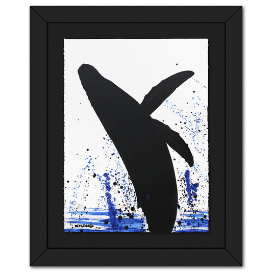 Wyland- Original Sumi Ink Painting "Breach"