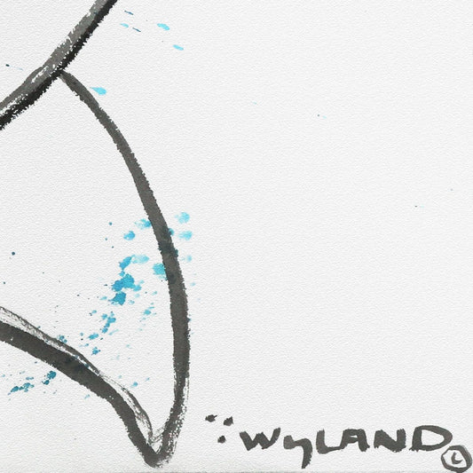 Wyland- Original Sumi Ink Painting "Shark"