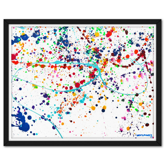 Wyland- Original Painting on Canvas "Abstract"