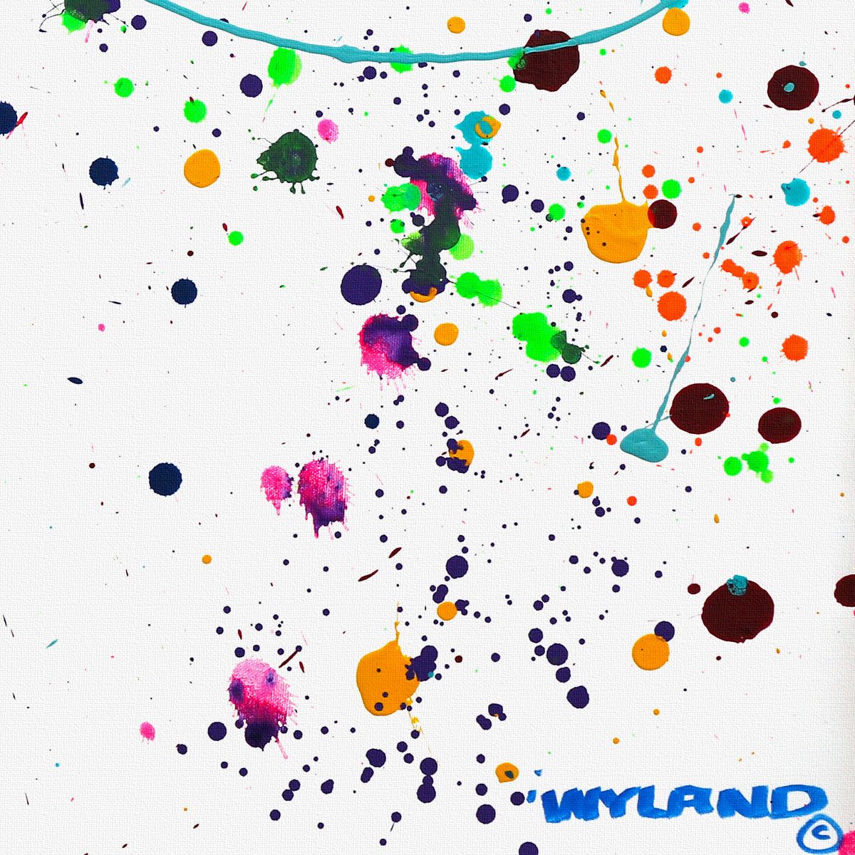 Wyland- Original Painting on Canvas "Abstract"