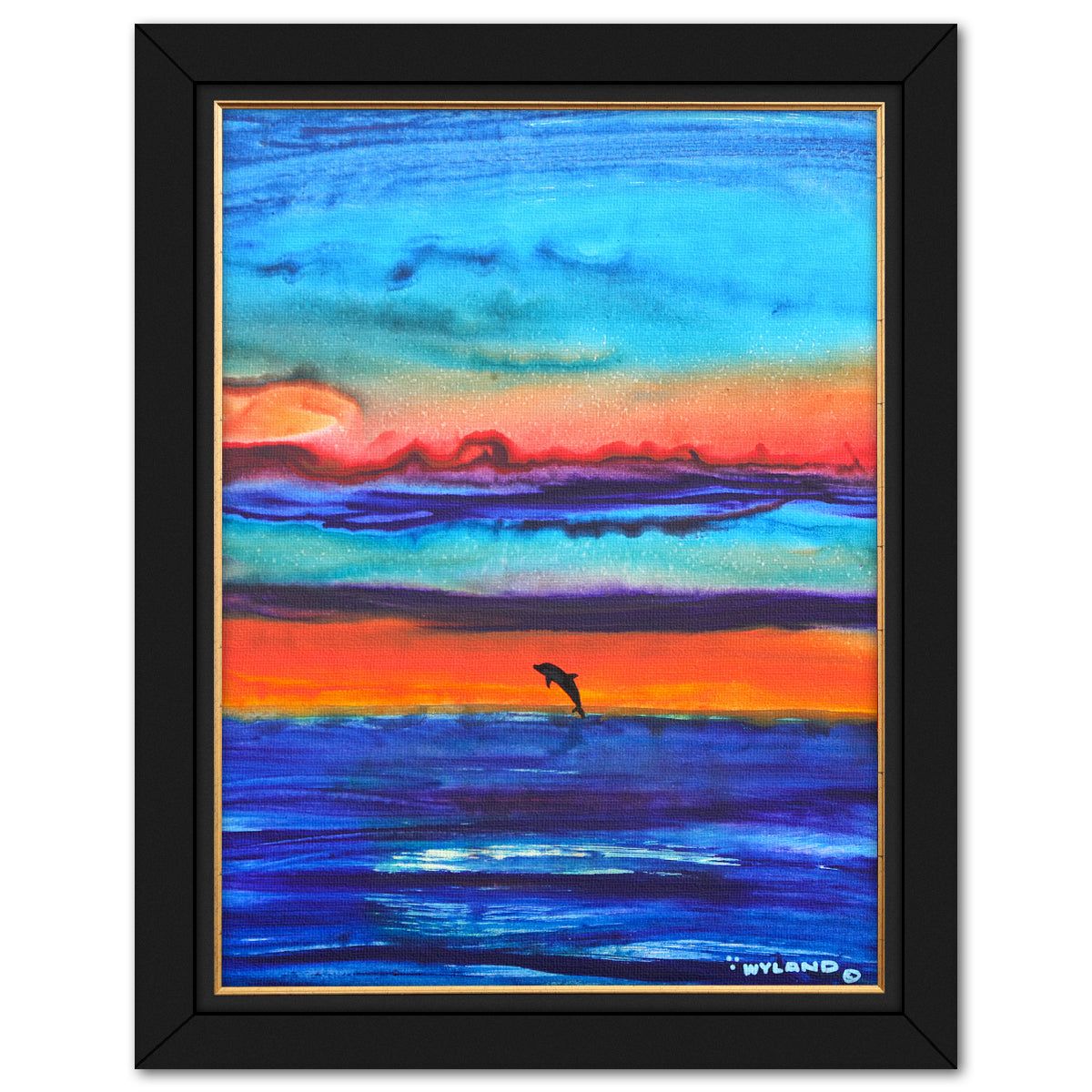 Wyland- Original Painting on Canvas "Abstract"
