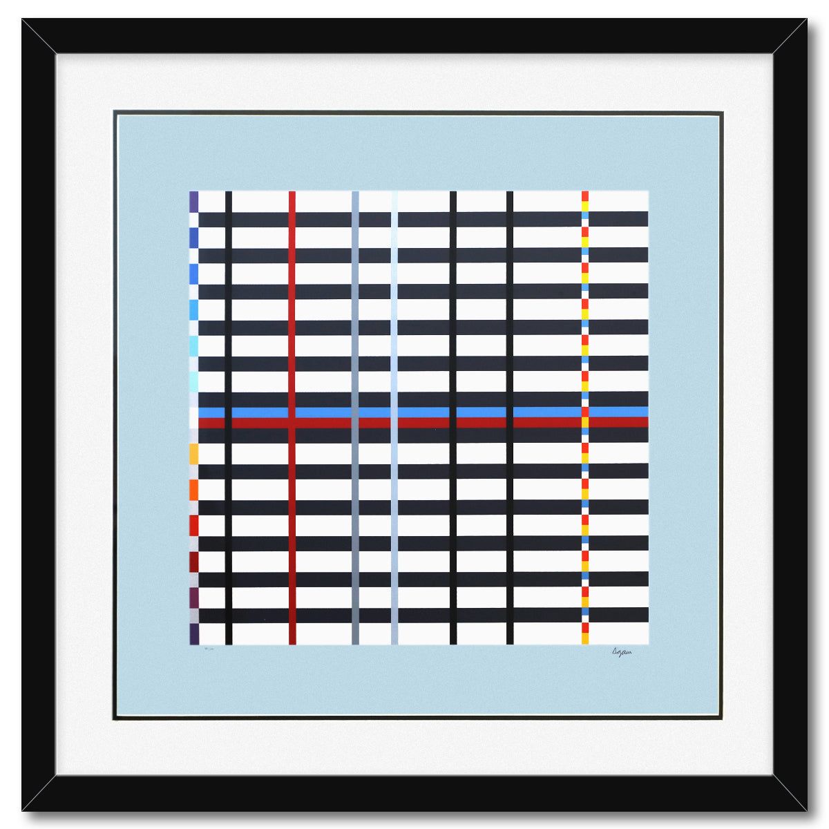 Yaacov Agam- Silkscreeen Serigraph "Homage to Mondrian"