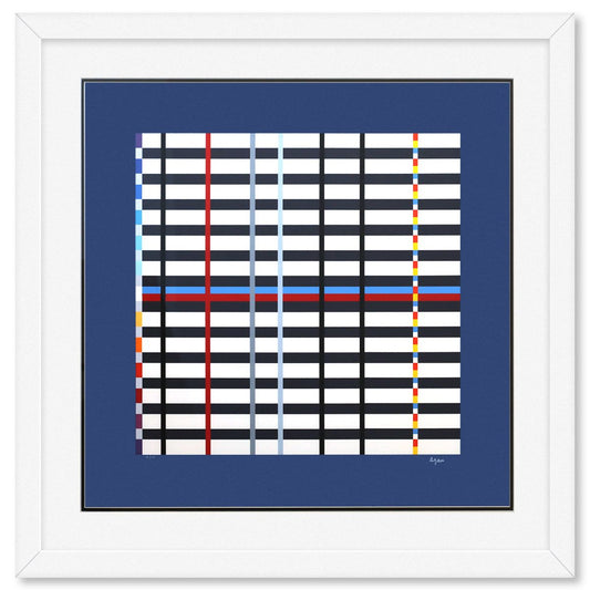 Yaacov Agam- Silkscreeen Serigraph "Homage to Mondrian"