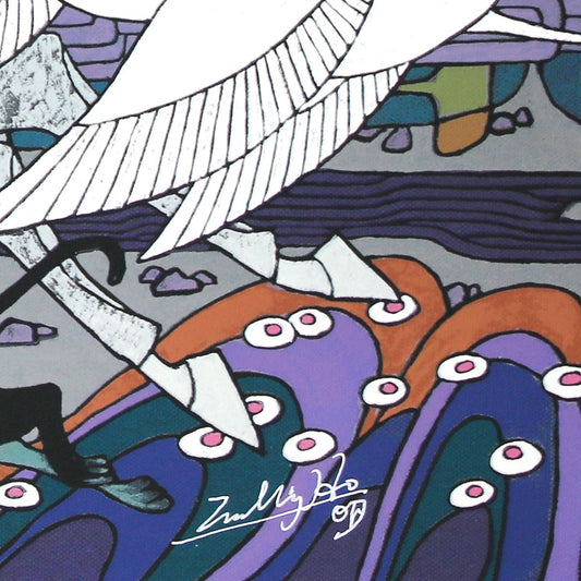 Zu Ming Ho- Silkscreen "Approaching the Budhala Palace"