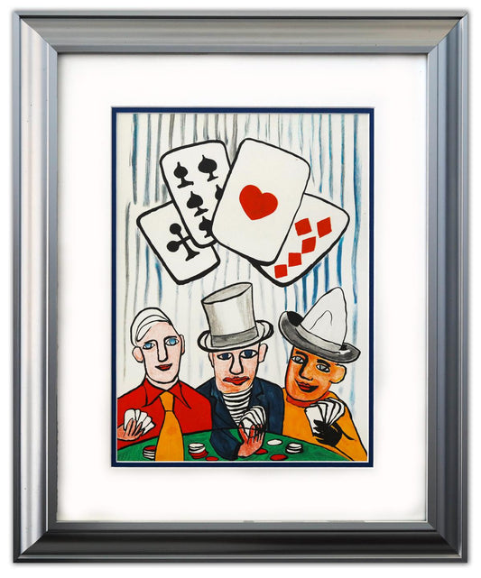 Alexander Calder- Lithograph "DLM212 - JOUEURS DE CARTES I"