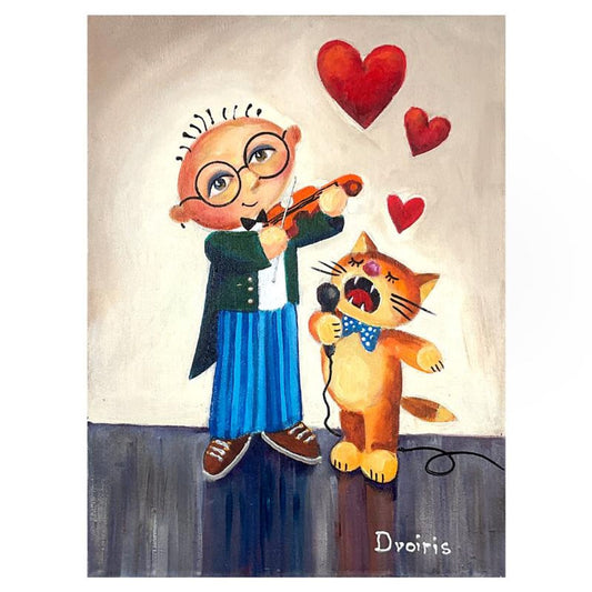 Yulia Dvoiris, Original Painting on Canvas, Hand Signed with Letter of Authenticity.