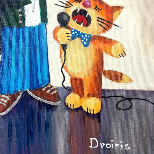 Yulia Dvoiris, Original Painting on Canvas, Hand Signed with Letter of Authenticity.