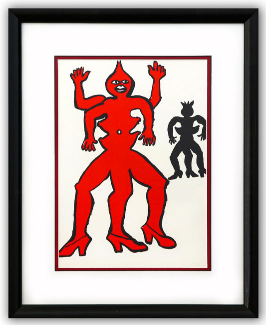 Alexander Calder- Lithograph "DLM212 - Une famille de la-bas II"